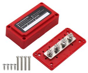 China Red Shell Exchange Line Bus Bar Box M8 300A Large Current 48V RV Converter factory