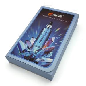 China Custom Lipsticks Lip Gloss Box Glossy Lamination Tuck Top Paper Box With Flip Window factory