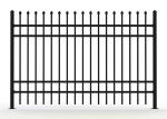 Crimped Spear Steel Picket Crimped Spear Fencing Panels 4 Horizontal Tube