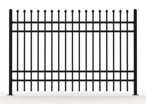 China Metal wrought iron steel fence panels factory