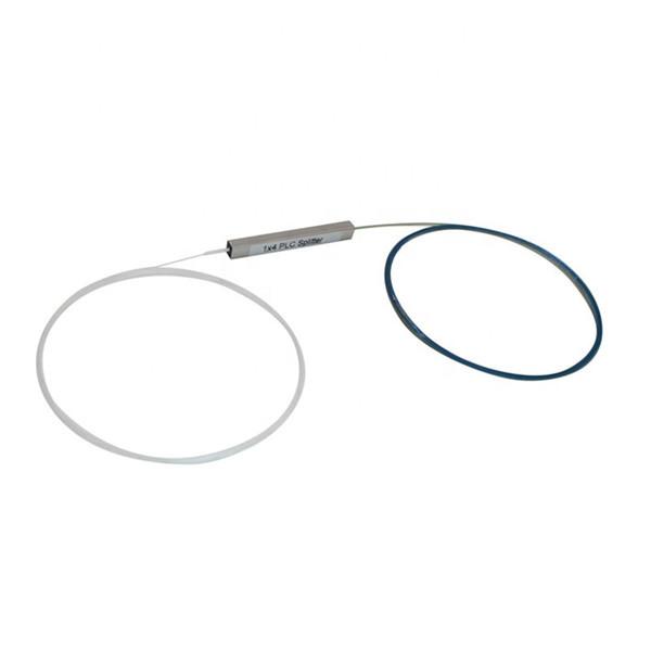 1x4 Plc Splitter Mini Steel Tube Bare Type Planar Lightwave Circuit Splitter