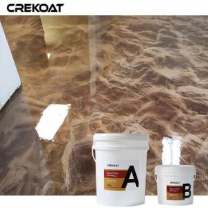 Customizable Metallic Epoxy Floor Coating Created By Metallic Pigments In Clear Resin