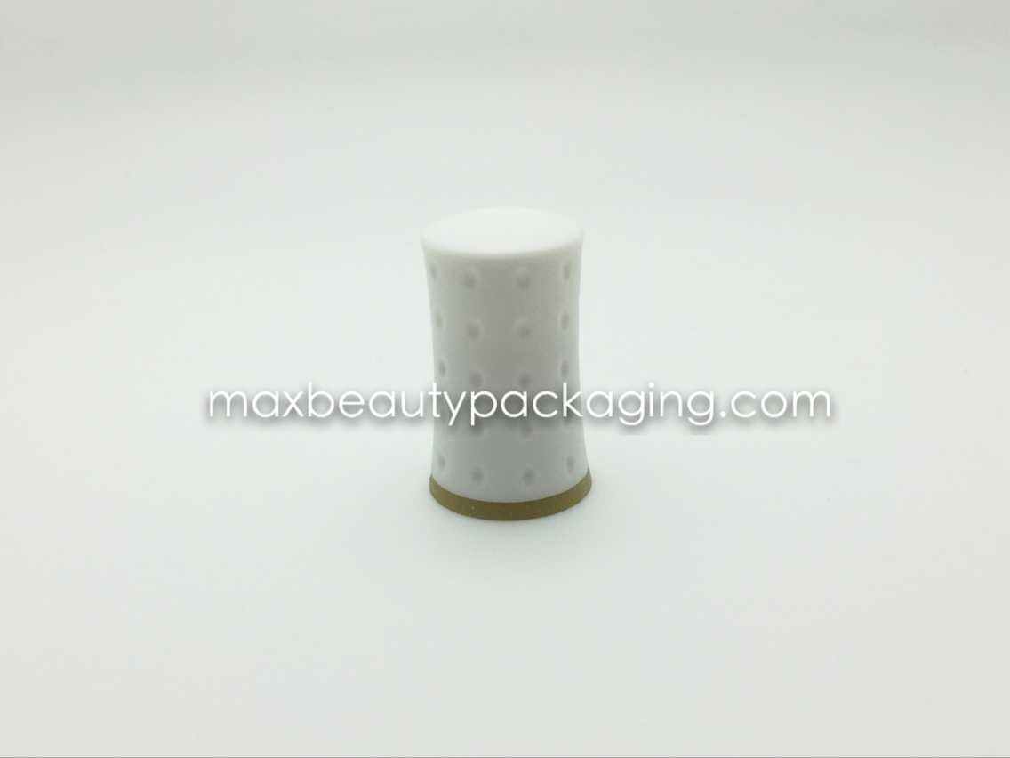 N-2046 double injection nail polish cap nail polish packaging white rubber cap uv coating color cap plastic cap