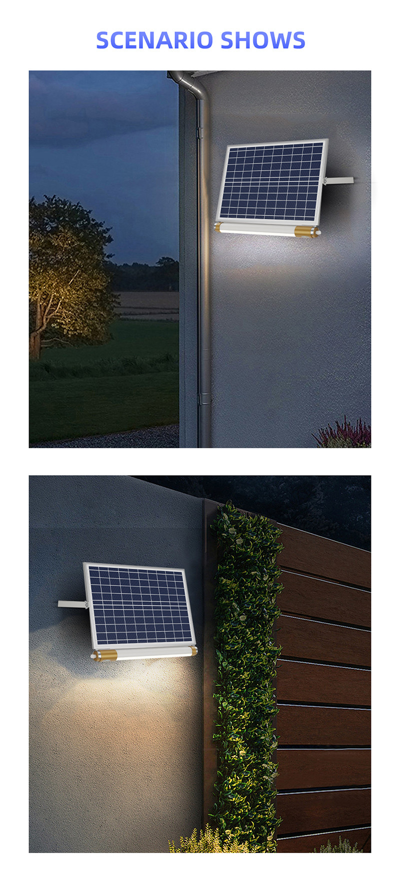 Tube Solar Fluorescent Light Fixtures 200w Dimmable Tennis Court 350x350mm 6V 15W
