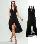 2019 New Fahion Halter Neck Wrap Dress for Women
