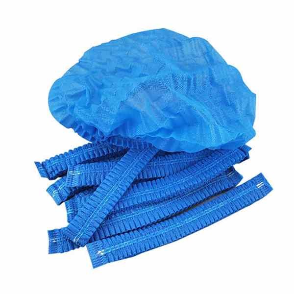China Blue ISO13485 Elastic 19" Disposable Bouffant Cap factory