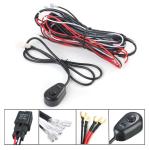 12V 2.5m LED Light Bar Wiring Harness Kit For Car Black , Red Color