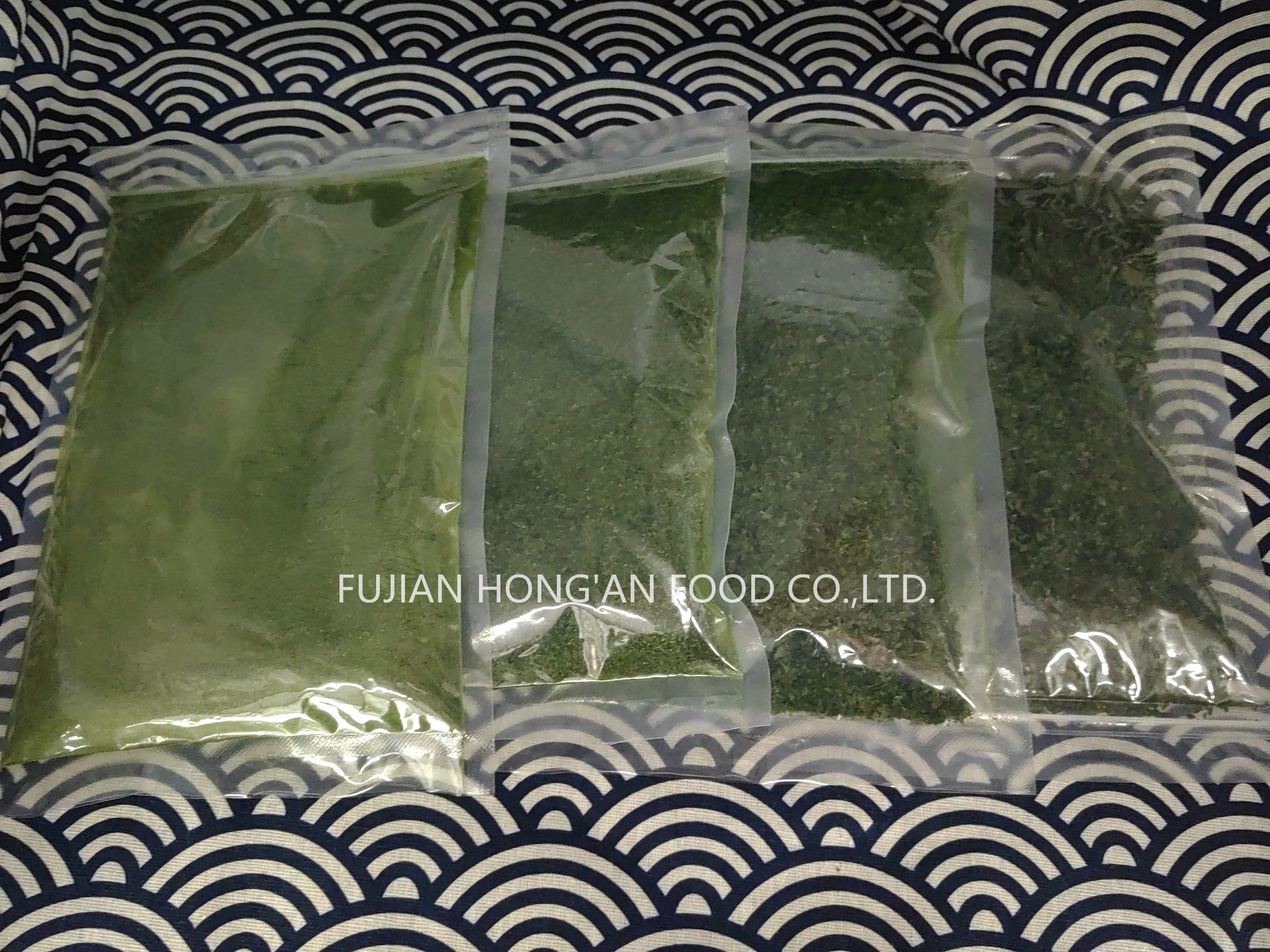 Cuisine Seasoning Dried Green Laver Dried Sea Lettuce Crispy Texture High Vitamins