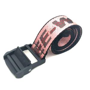 China Pin Buckle Cotton Fabric Belt 130cm Polyester Webbing Belt Iron Jeans factory