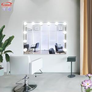 China Rectangle Hollywood Makeup Light Vanity Led Make Up Mirror With Led Lights For Makeup Portable factory