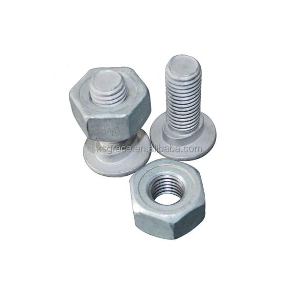 China HDG Bolts And Nuts Hot Dip Galvanized Hex Bolt factory