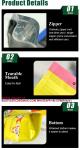Resealable Food Packaging Stand Up Pouches Dried Fruit Snacks Zip Bags Self