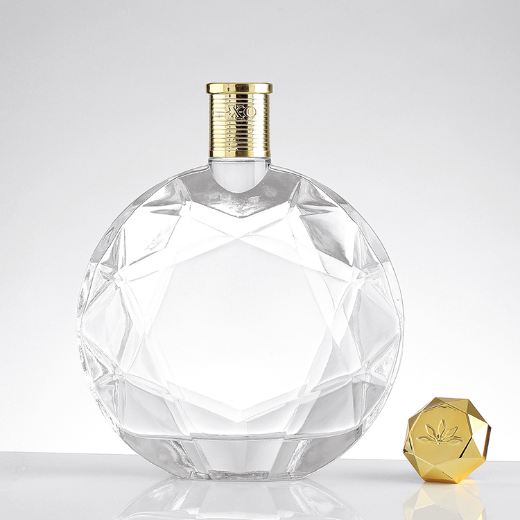Hot Stamping Various Style Design 500ml 700ml 750ml 750g Empty Rum Gin Whisky Spirit Vodka Glass Bottle
