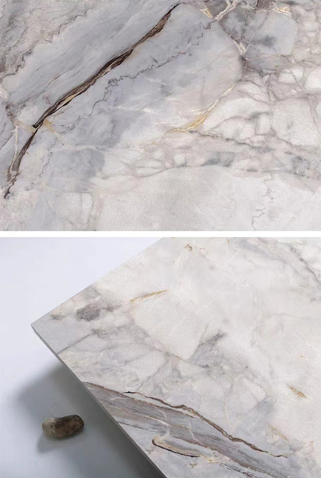 Large Format Porcelain Full Body Marble Tile Glossy Glazed 600*1200