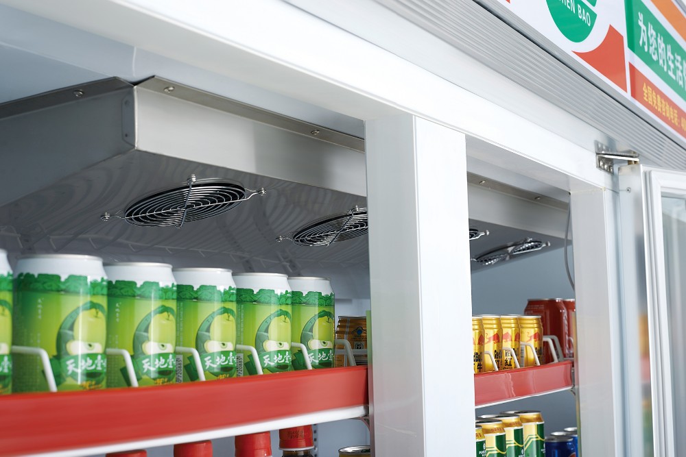 3200L Multiscene Upright Glass Fridge Chiller Anticorrosive With 6 Doors