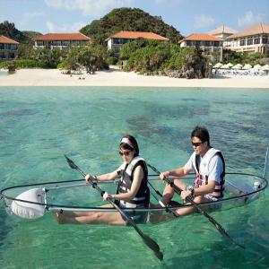 China Lightweight Clear Bottom Kayak Impact Resistance Rowing Boat 3.1 - 4m Length factory