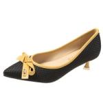 Pointed Head Lady Shallow Mouth Business Elegant High Heeled Shoes Patchwork