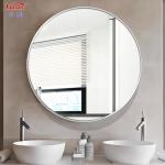 Small Bathroom Golden Bedroom Decoration Metal Frame Mirror with Aluminium Alloy