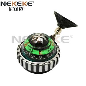 Adjustable Marine Compass With LED , Suction Mount Boat Navigation Compass
