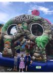 Pink Octopus Pirate Bouncy Castle Playground 6 * 6 * 5.5 Meters With Transportin