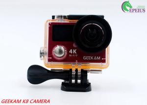 China 14MP Waterproof Action Camera Panasonic CMOS With Aluminium Alloy Front Cover HDMI Wifi factory