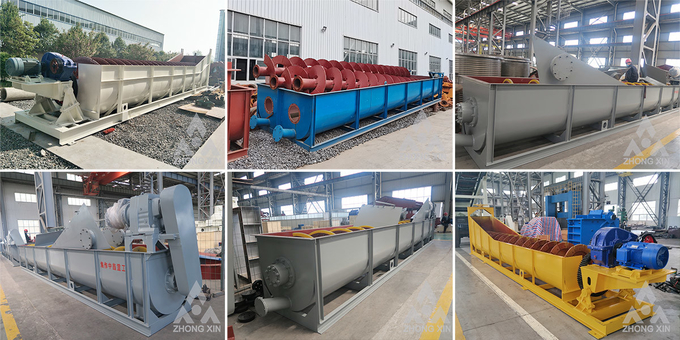 Large Capacity Spiral Sand Washer Machine For Construction