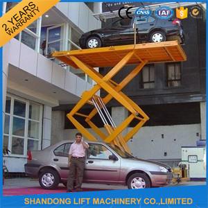 China Car / Vehicle / Truck Heavy Duty Hydraulic Scissor Car Lift Systems Explosion Proof factory