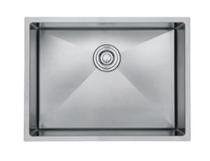 China Wide L Shaped Stainless Steel Single Kitchen Sink Polished Commercial Sink Unit factory