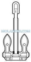 China Molastar Stainless Steel Marine Byers Anchor Marine Ship Byers Anchor Stockless Anchor For Marine factory