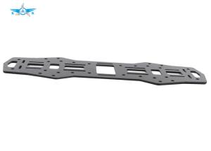 China Black Carbon Fiber Bracket , CNC Turning Milling Industrial Robot Parts factory