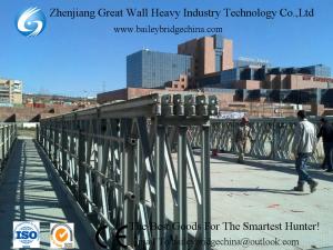 China CB200(HD200) Galvanized bailey bridge with pedestrian way,bailey bridge,foot walk,bridge factory