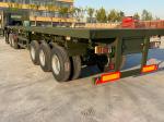 3 Axles Flatbed Transport Truck Semi Trailer 40FT Container