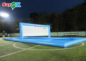 China Water Park Games Large Pool Inflatable Volleyball Field Inflatable Water Tennis Court For Sport Games factory