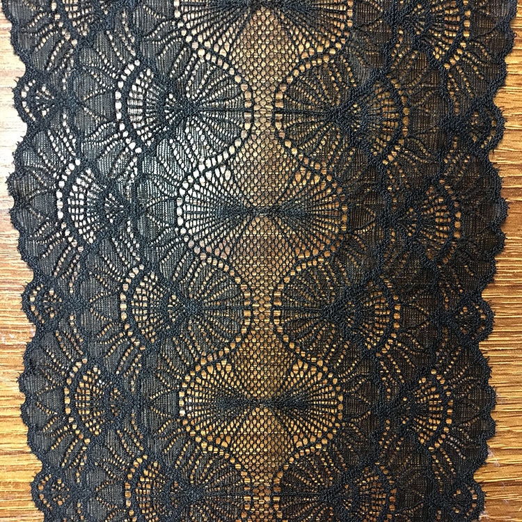 18 CM Wide Underwear Lace Border Strench lace edge in Black color