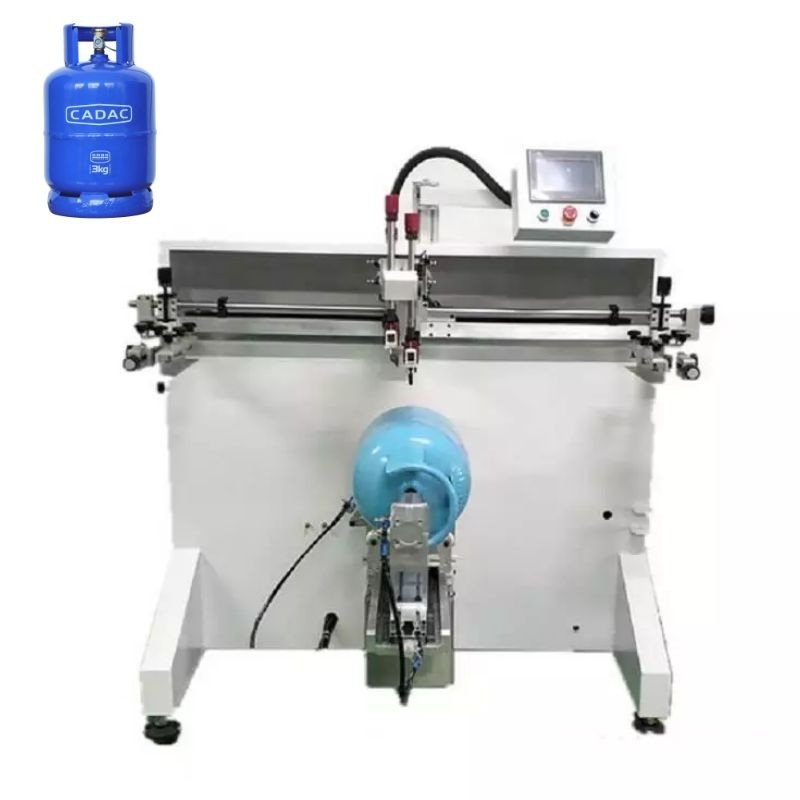 Dia 360mm Cylinder Screen Printer 1900x1000x1600mm for LGP Gas Tan