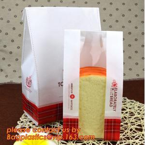 Customize Translucent Window Brown Greaseproof Kraft Paper Bag Special Opp
