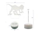 Dinosaur Toys 3d Illusion Table Lamp / 3d Led Colour Changing Lamp For Boyes