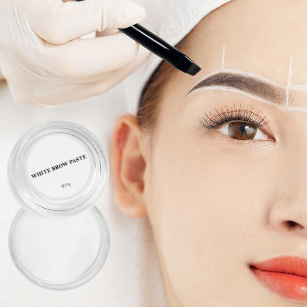 Beauty Salon White Brow Paste Lip Design For Permanent Makeup Secure Eyebrow