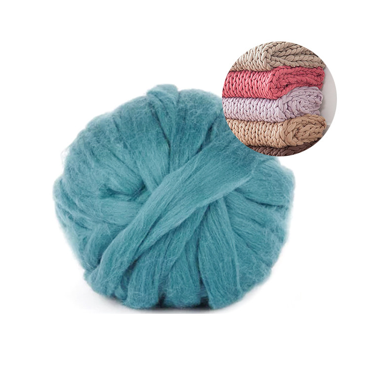 100% Wool 1/0.04NM Soft Fluffy Chenille Yarn For Knitting Baby Blanket