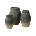 Cement Scrub Surface GRC Planter Pots For Flower / Green Plant