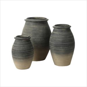 China Cement Scrub Surface GRC Planter Pots For Flower / Green Plant factory