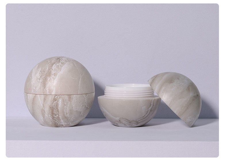 Factory Direct Sale Acrylic Round Ball-shaped Eye Cream Jar Small Capacity Body Face Cream Jar Luxury Cosmetic Containers Set