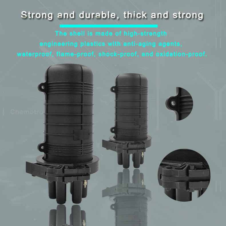 Heat Shrinkable Fiber Optic Closure 96 Core Wall Mount Joint Box Splice Closure Enclosure