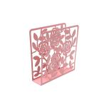 Modern Metal Napkin Holder Tissue Box Covers Flower Pattern For Home Decor