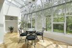 Curved Glass Roof Sunroom Powder Coated Glass Roofed Sunroom For Easy Installati