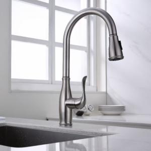 China CUPC Hose Touchless Kitchen Faucet Brushed Nickel factory