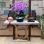 120cm Slim Marble Entrance Console Table For Sophisticated Spaces