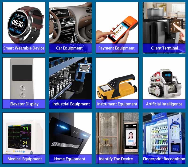 7 Inch Touchscreen Display Monitor 50 Pin 8 Bit MCU I2C TFT Capacitive Touchscreen