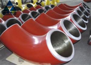 China Red Painted 90degree Welded Steel Pipe Elbow Fittings AISI 4130 factory