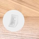 10*10mm Plastic Corner Brackets, Flat Pack Furniture Fitting For Panel Furniture